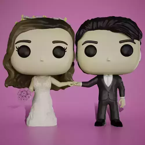 Pareja de novios - Wedding 3D print model