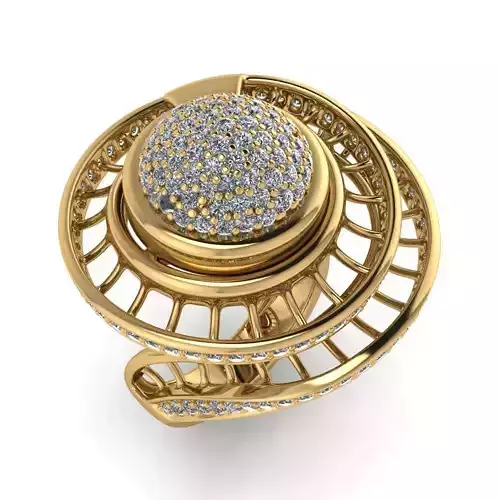 light weight yellowgold diamond rings-C111116SKCH2026065-wt10-15