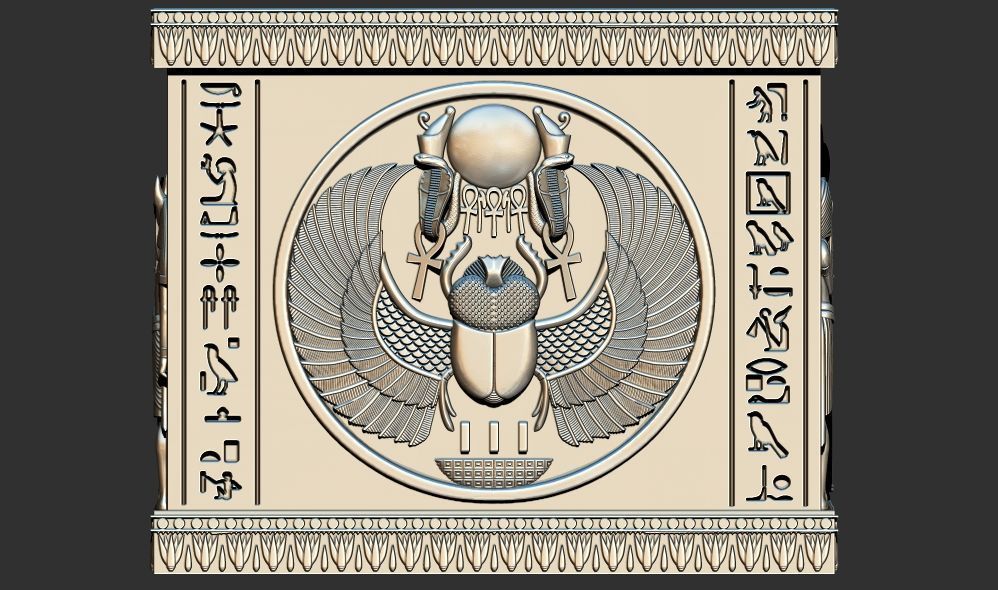 Egyptian Pharaoh Box 3D Printable model 3D model 3D printable | CGTrader