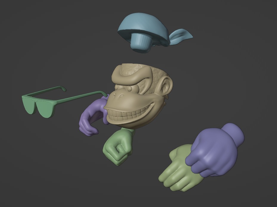 Diddy Kong Pilot Funky Kong 3D print model_4