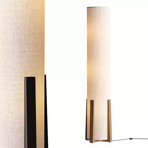 Breton 3 Light Floor Lamp in Natural