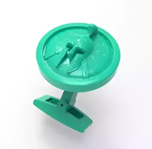 Spartan cufflink 3d