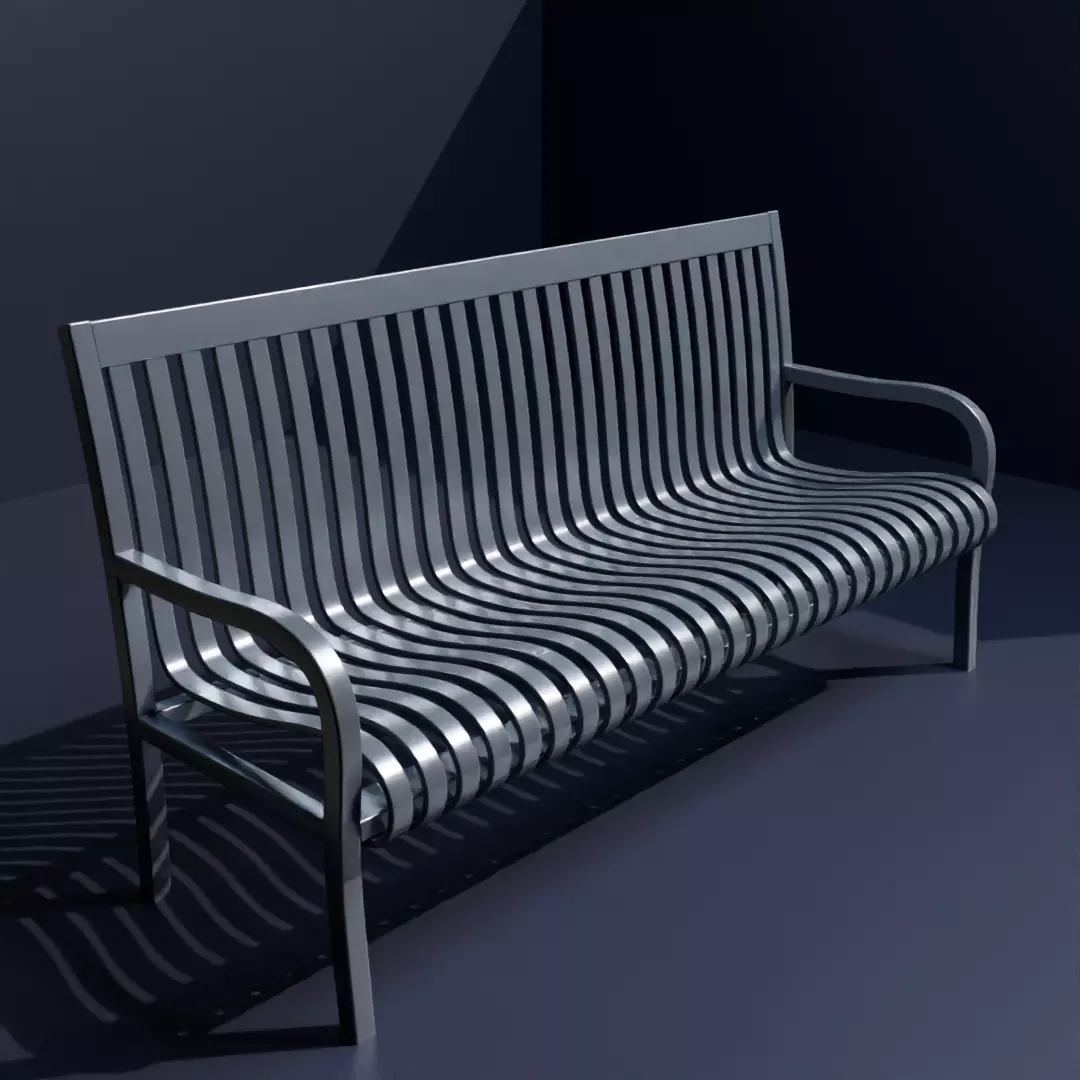 Parkbench 3D model