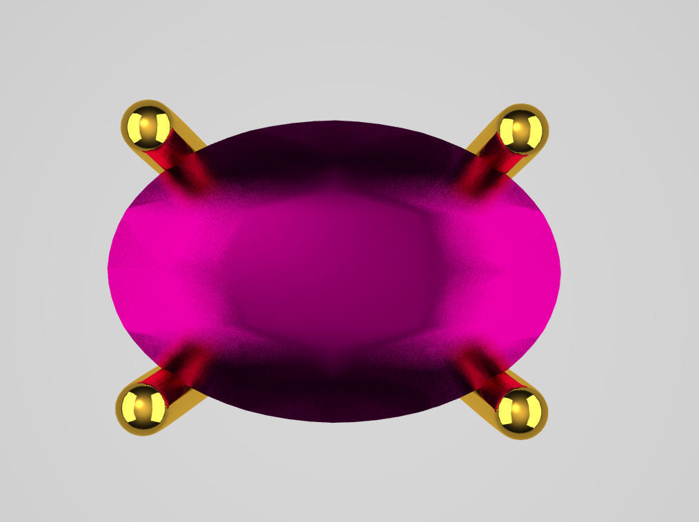 OVAL 6X4 mm Free 3D print model_2