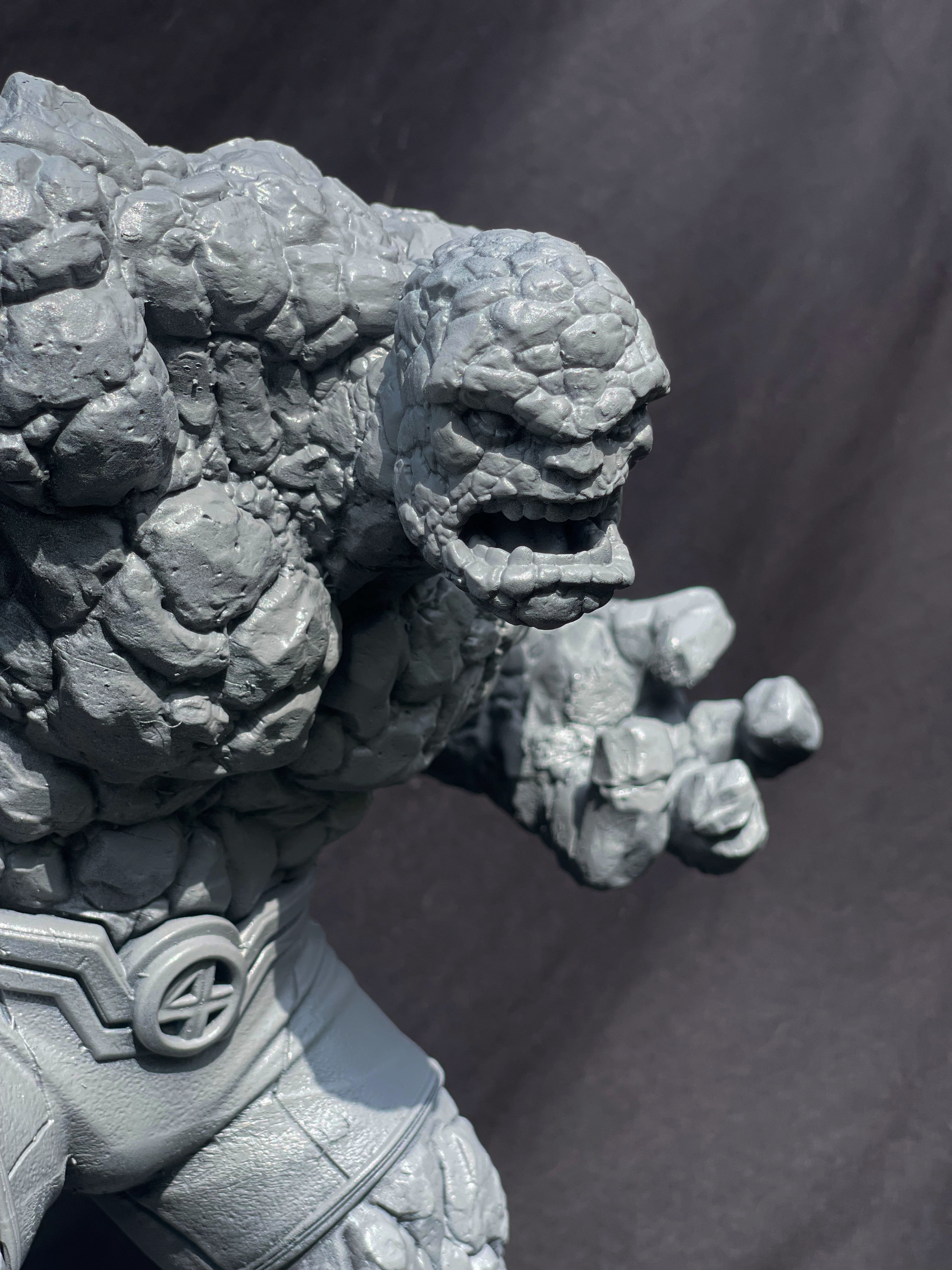 The thing - fantastic four statue 3D print model_11