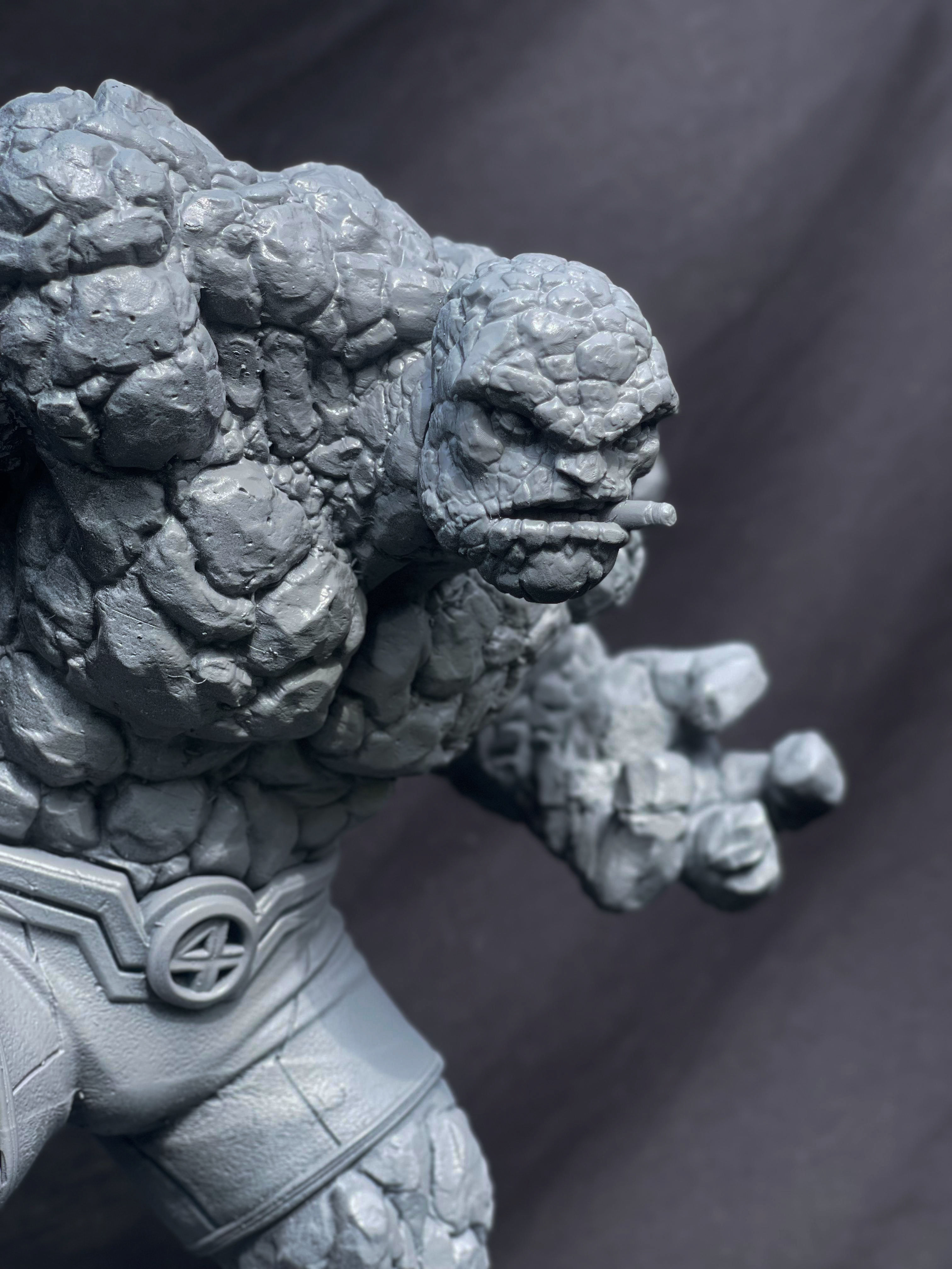 The thing - fantastic four statue 3D print model_9