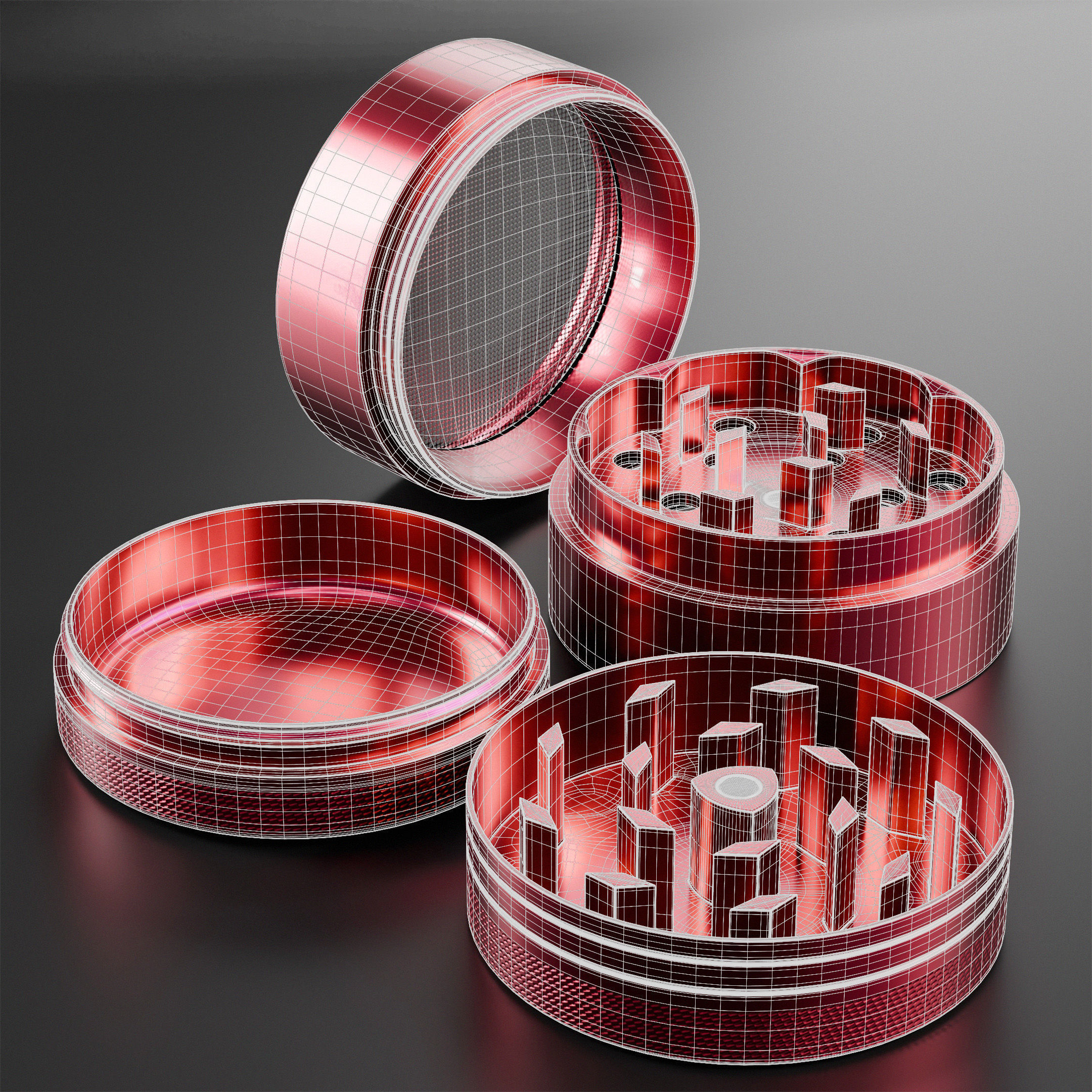 Herb Grinder 3D model_7