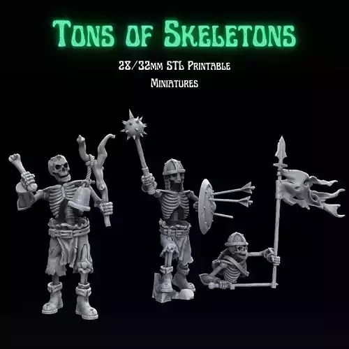 TONS OF SKELETONS - EQUIPPED SKELETONS COMMAND GROUP