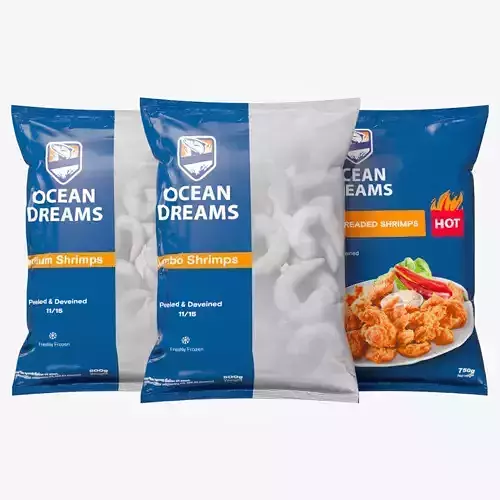 Frozen Shrimps Package Bags