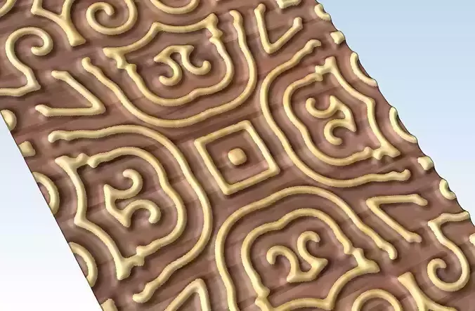 Relief pattern for door panel