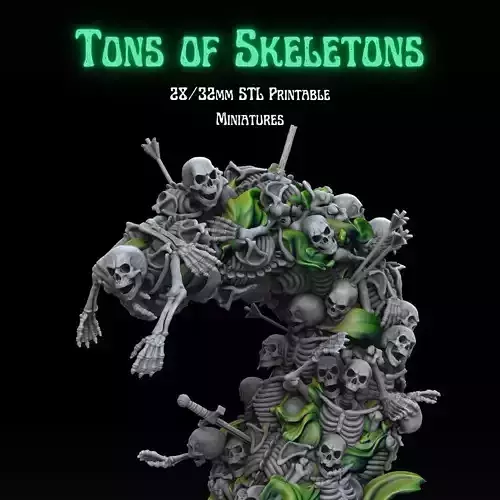 TONS OF SKELETONS - WORM OF CORPSES