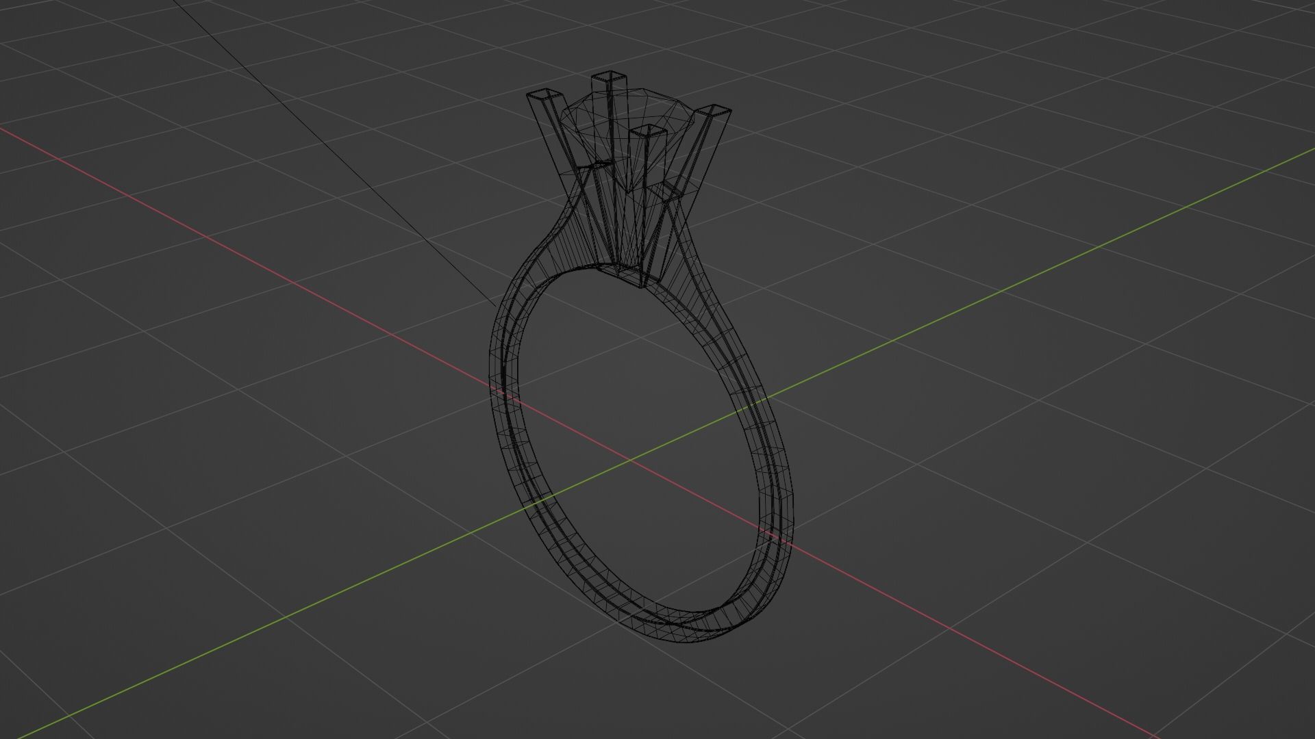 white gold ring 3D print model_6