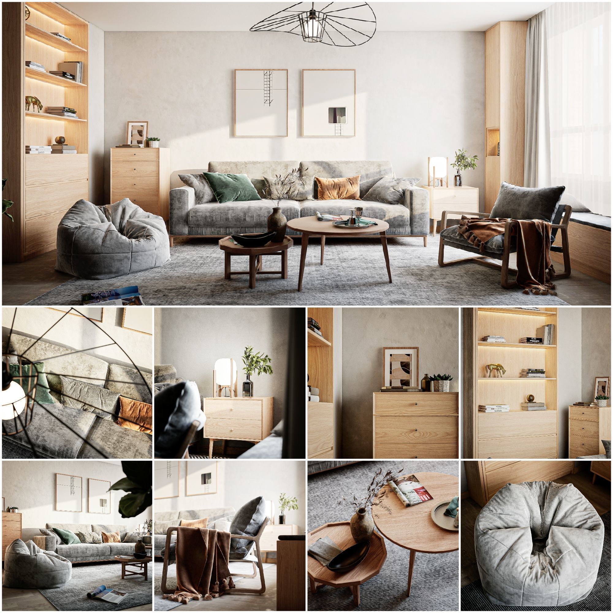 Unreal Engine for Archviz vol 1 - Wabi Living Low-poly 3D model_19