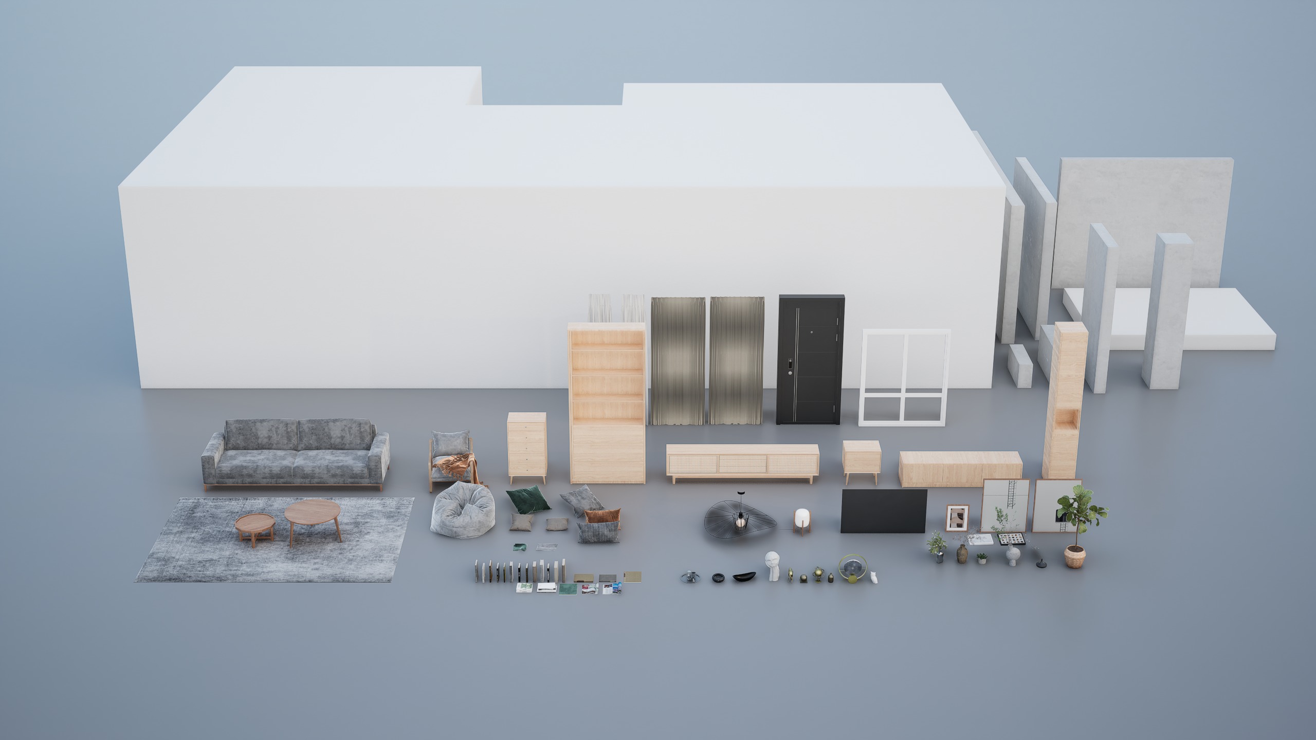 Unreal Engine for Archviz vol 1 - Wabi Living Low-poly 3D model_20