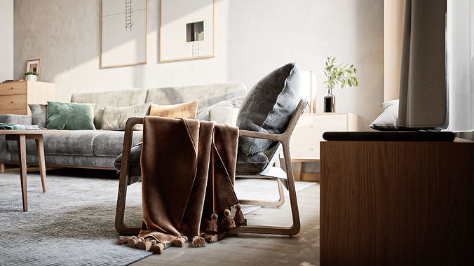 Wabi Living for Unreal Engine Low-poly 3D model 3