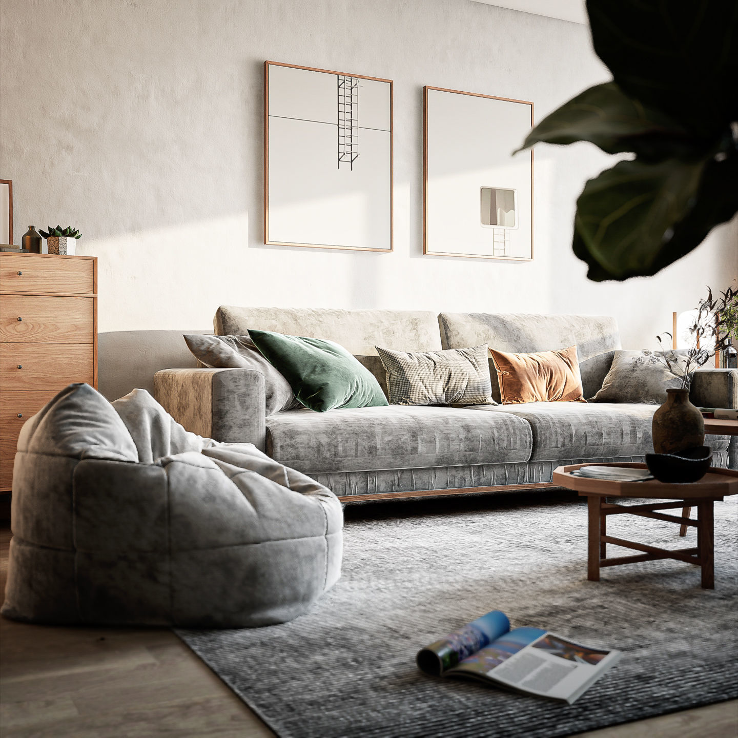 Unreal Engine for Archviz vol 1 - Wabi Living Low-poly 3D model_5