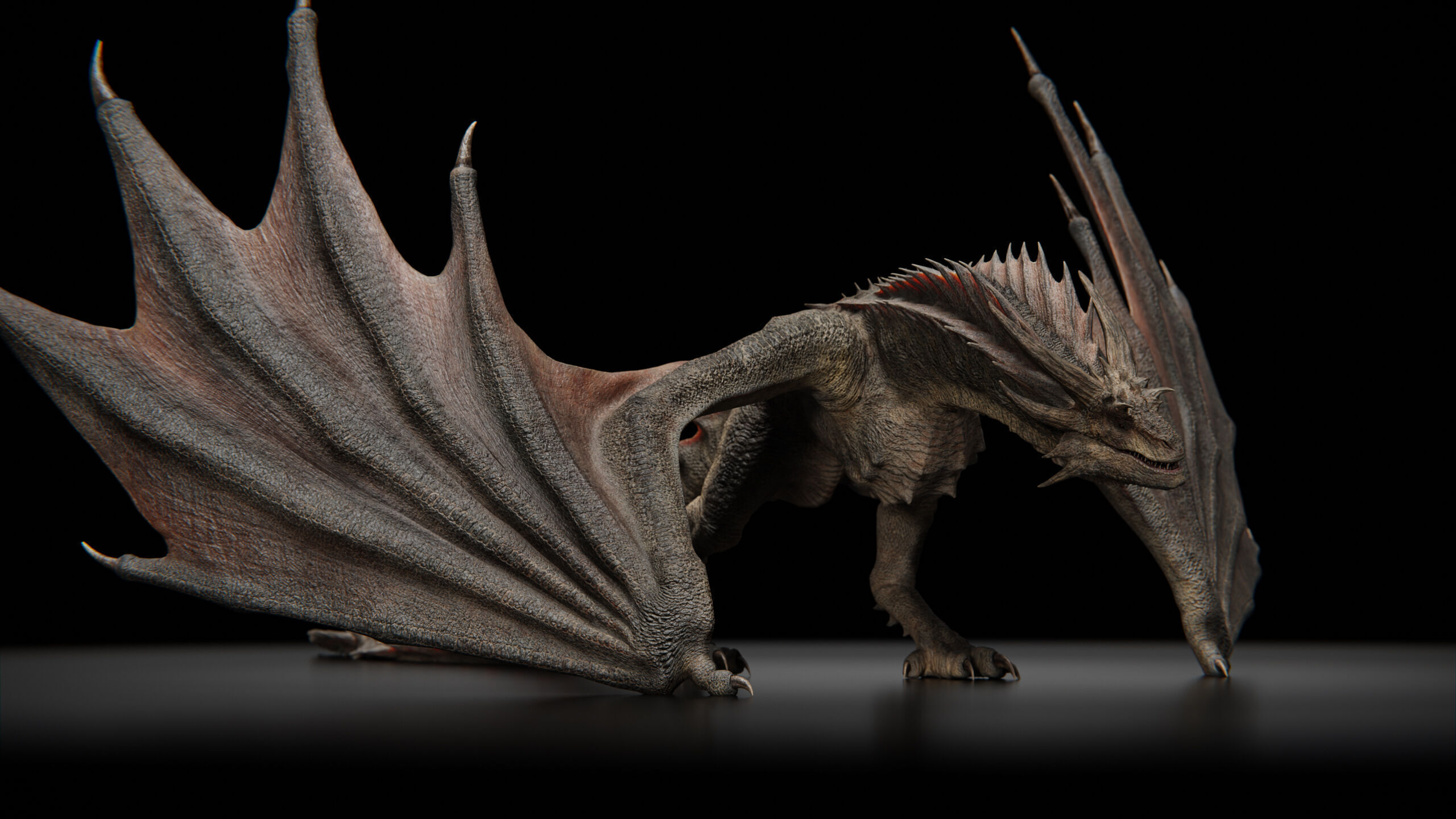 Dragon  Low-poly 3D model_9