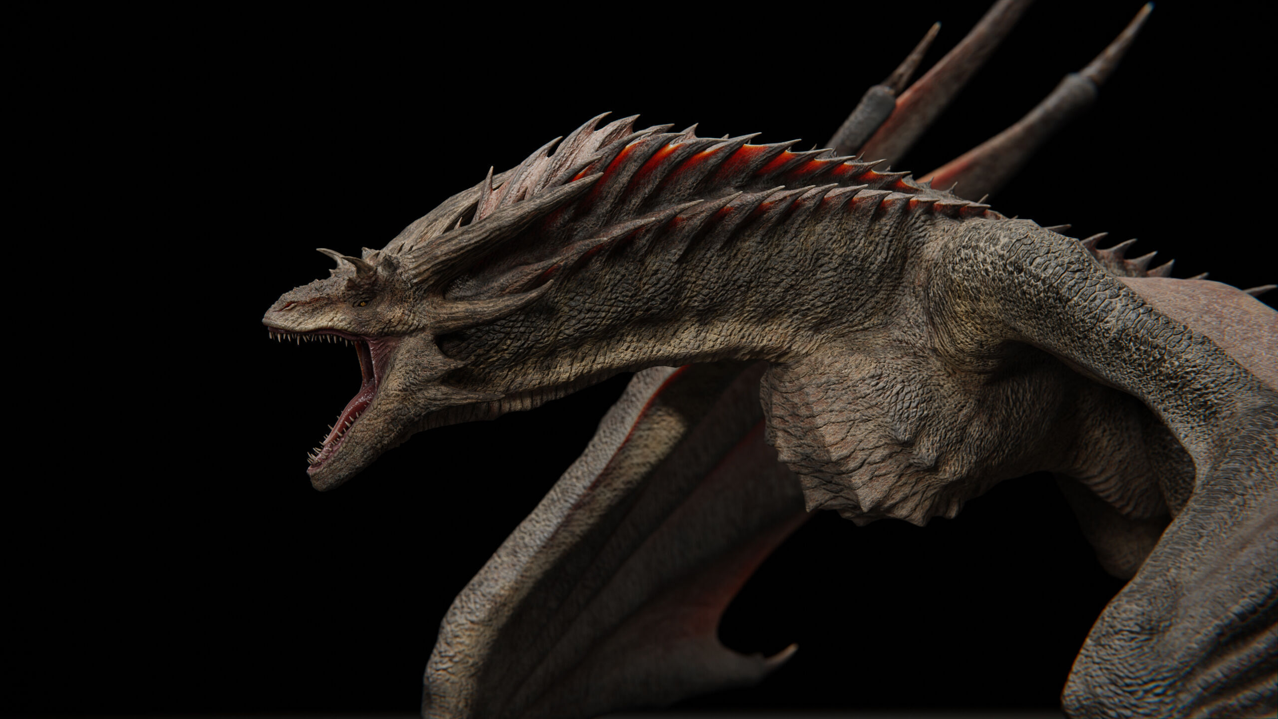 Dragon  Low-poly 3D model_40