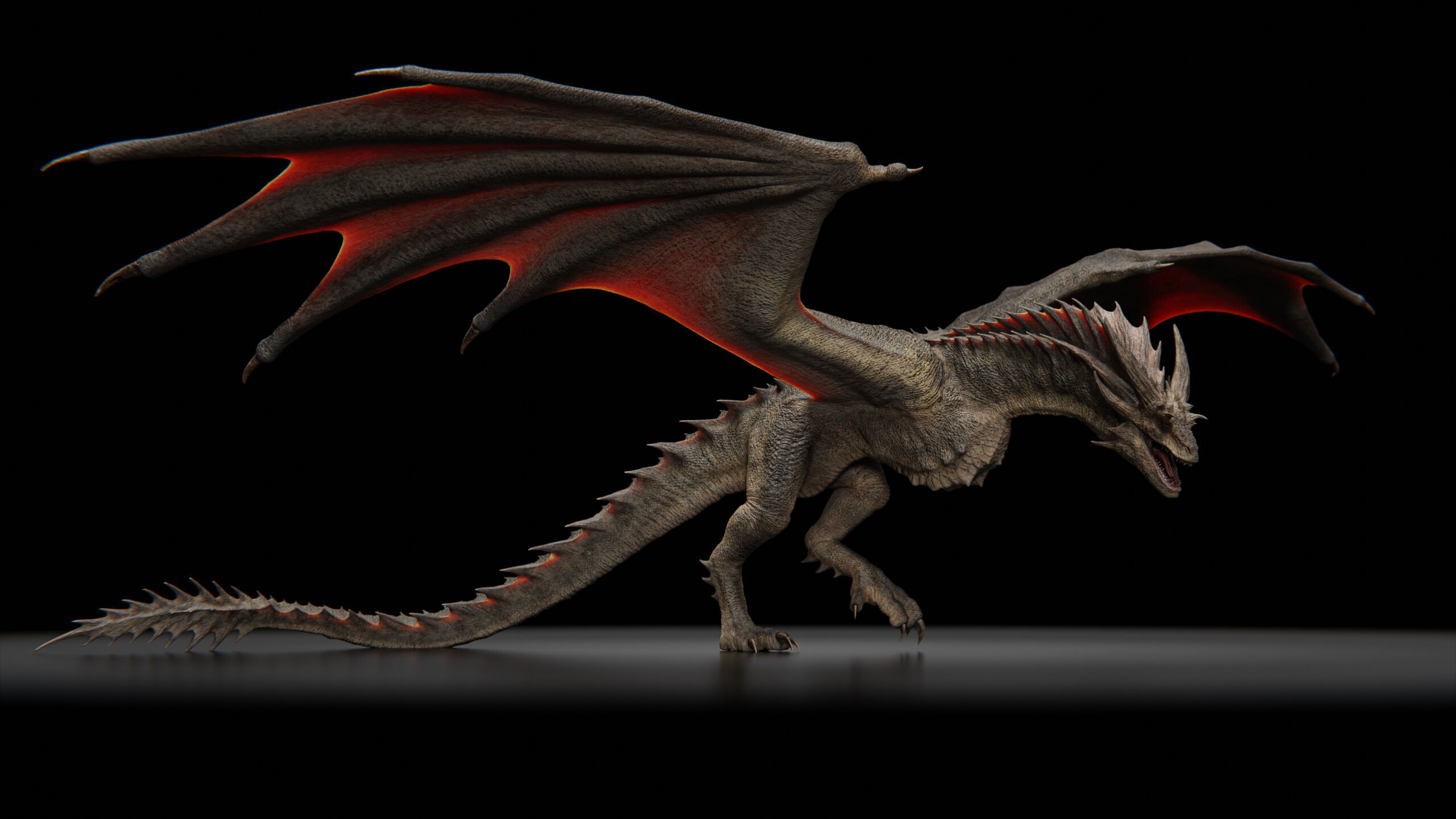 Dragon  Low-poly 3D model_18