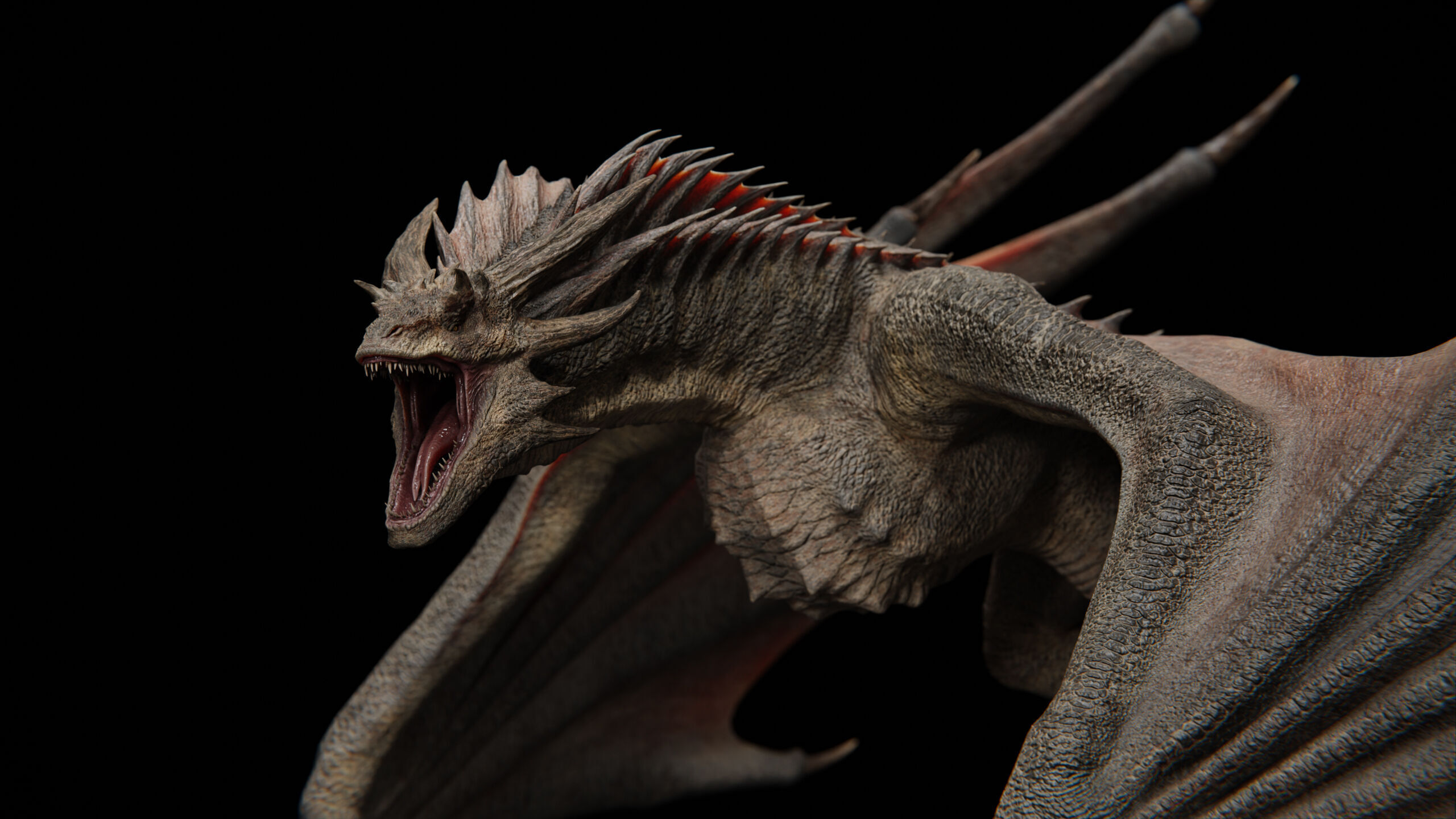 Dragon  Low-poly 3D model_17