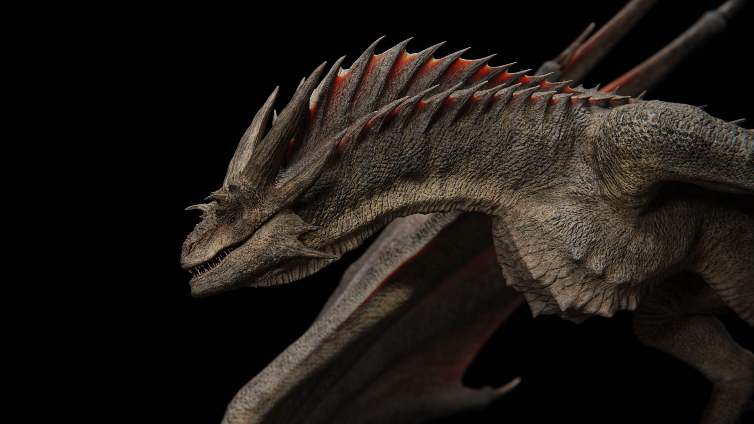 Dragon  Low-poly 3D model_34