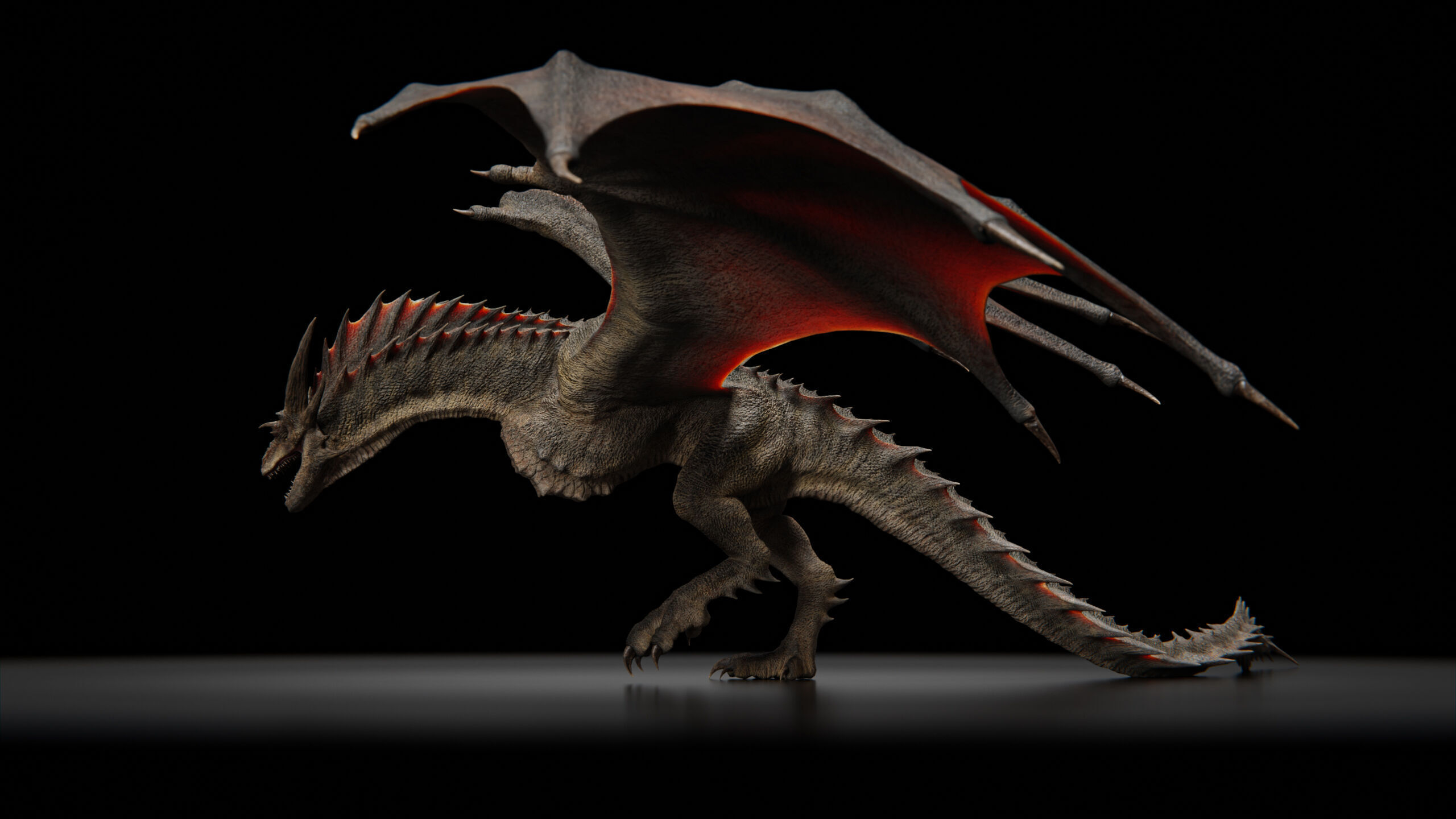 Dragon  Low-poly 3D model_46
