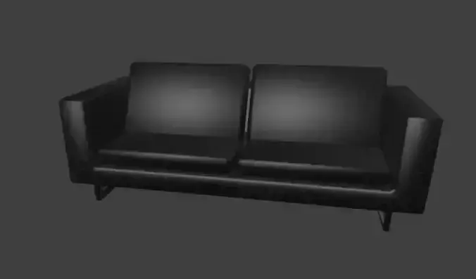 3D Model Leather Couch 3D model - Ready To Print