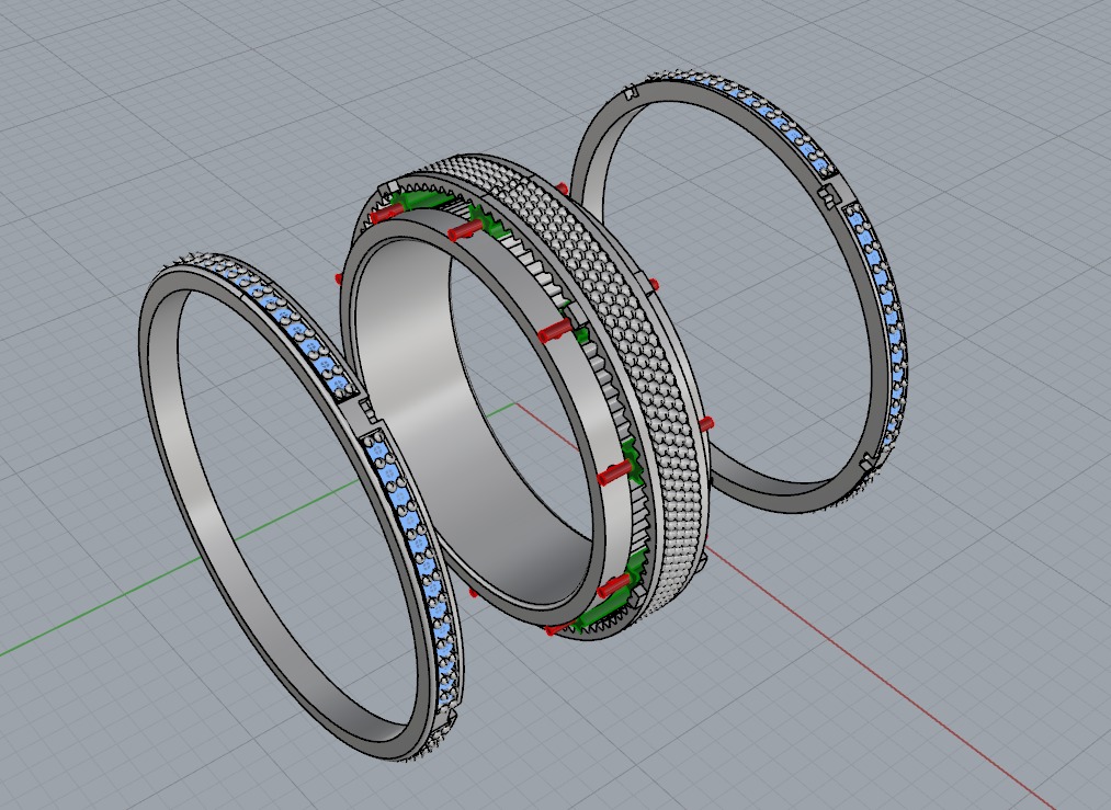 M2 RINGS N1 3D print model_8