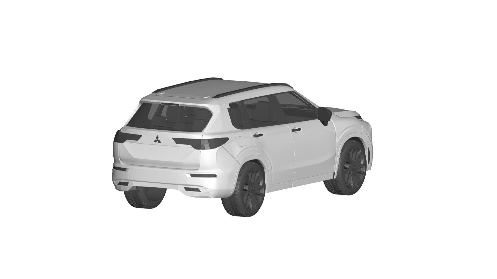 Mitsubishi Outlander  3D model_1