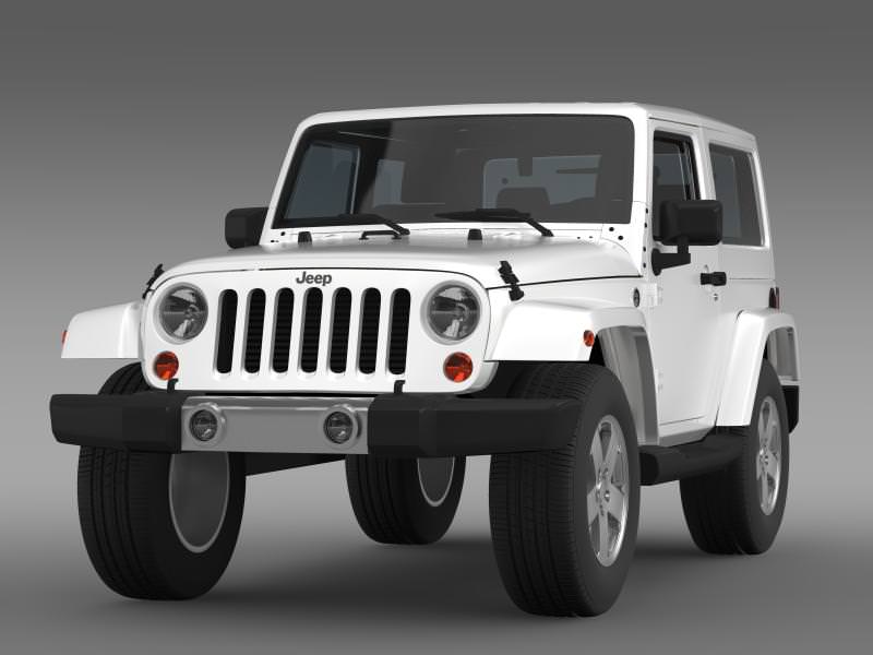 Jeep Wrangler 2011 3D model_2