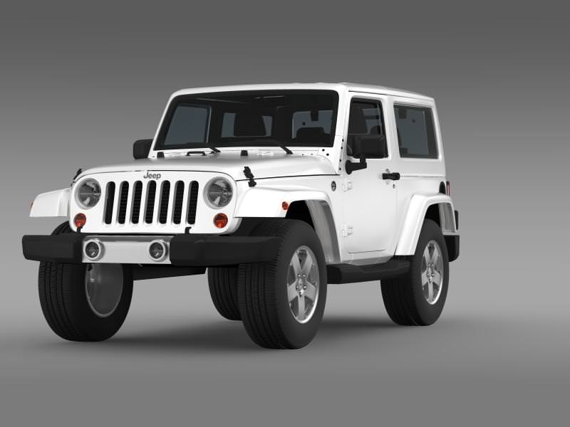 Jeep Wrangler 2011 3D model_4