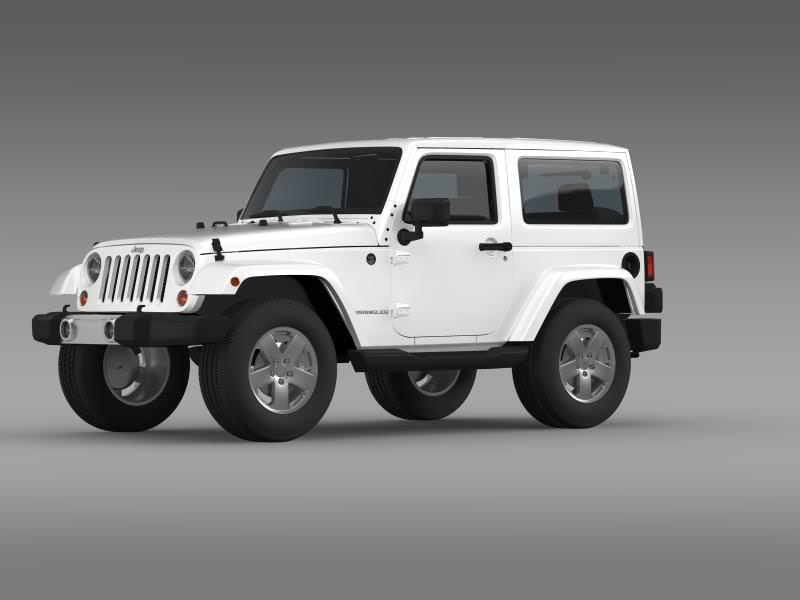 Jeep Wrangler 2011 3D model_3