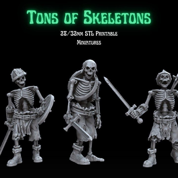 TONS OF SKELETONS - ALL IN PACK 3D print model_6