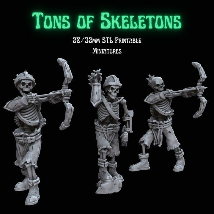 TONS OF SKELETONS - ALL IN PACK 3D print model_4