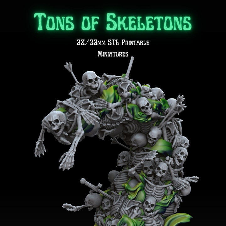 TONS OF SKELETONS - ALL IN PACK 3D print model_21