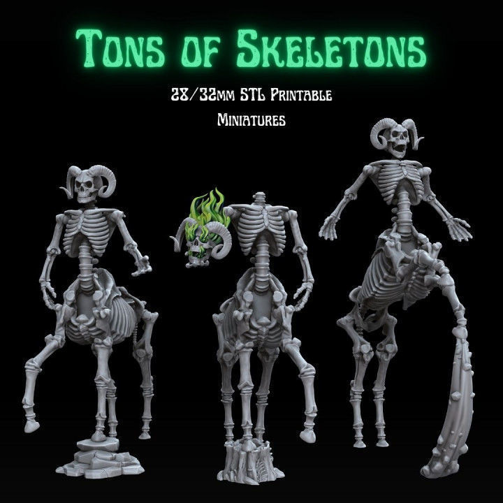 TONS OF SKELETONS - ALL IN PACK 3D print model_16
