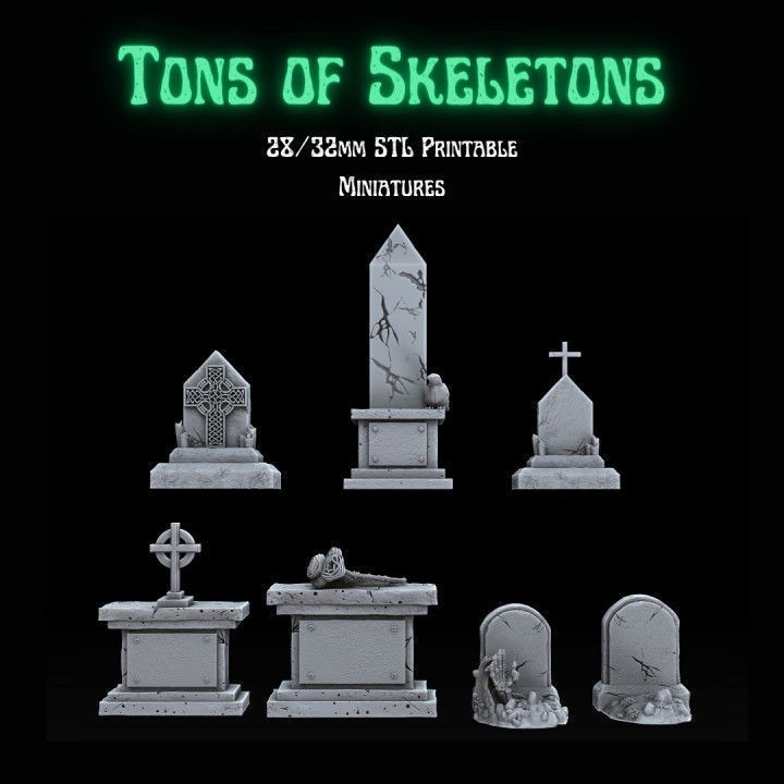 TONS OF SKELETONS - ALL IN PACK 3D print model_27