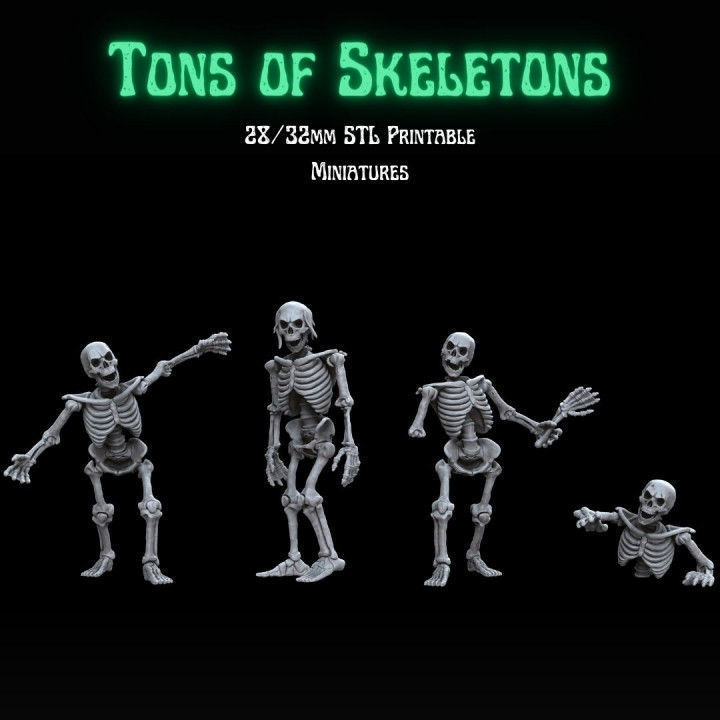 TONS OF SKELETONS - ALL IN PACK 3D print model_2