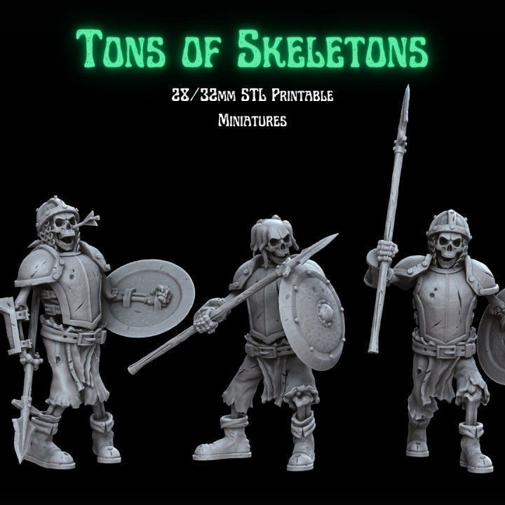 TONS OF SKELETONS - ALL IN PACK 3D print model_10