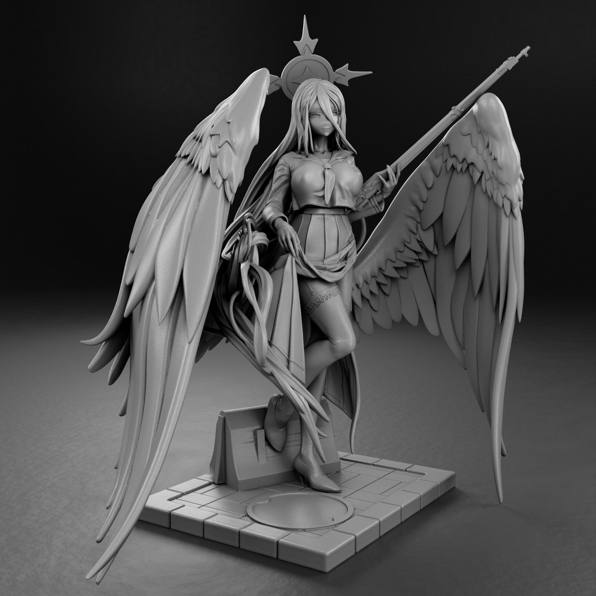 Hanekawa Hasumi - Blue Archive 3D print model_9