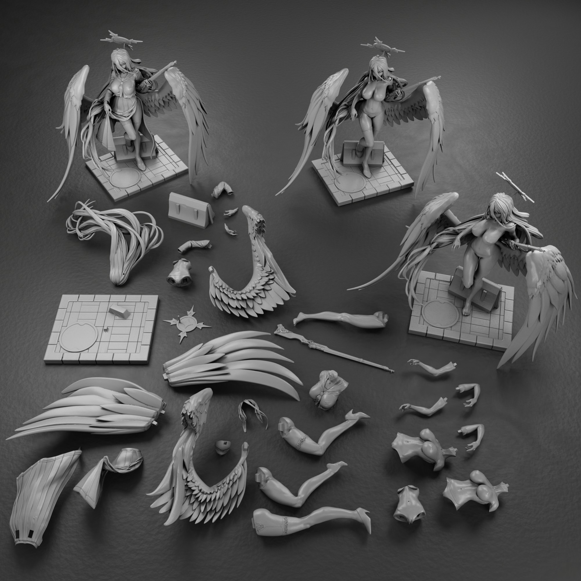 Hanekawa Hasumi - Blue Archive 3D print model_12