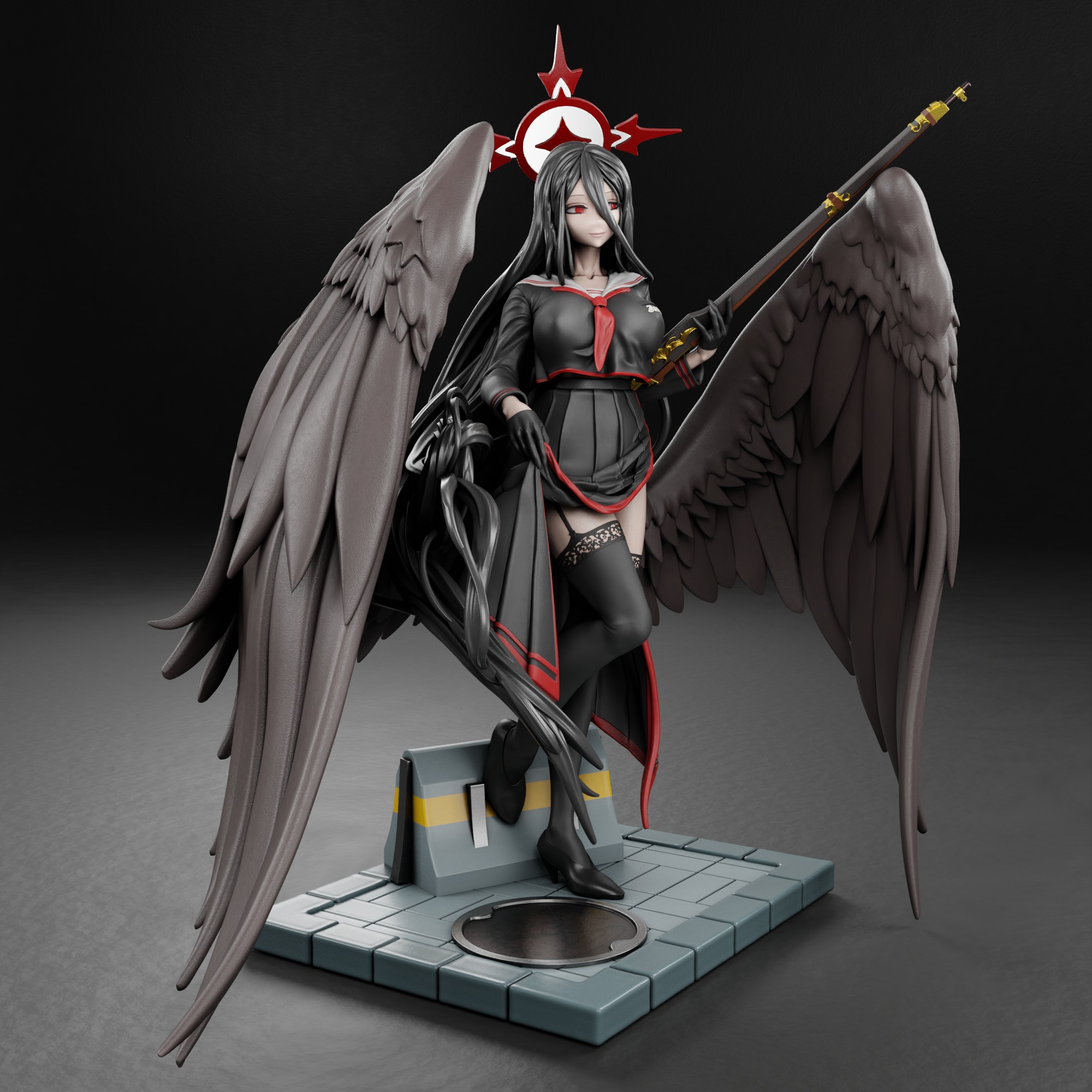 Hanekawa Hasumi - Blue Archive 3D print model_4