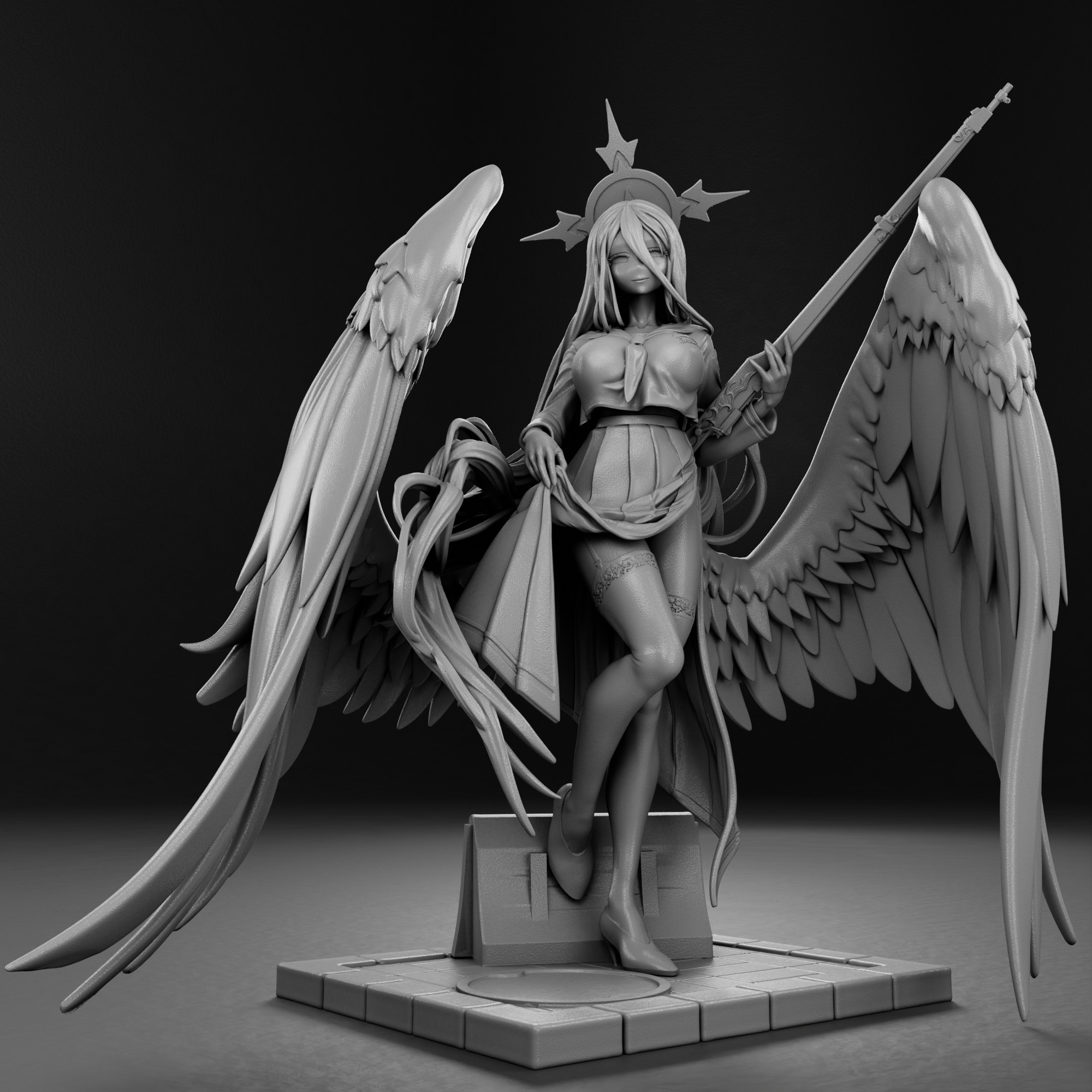 Hanekawa Hasumi - Blue Archive 3D print model_11