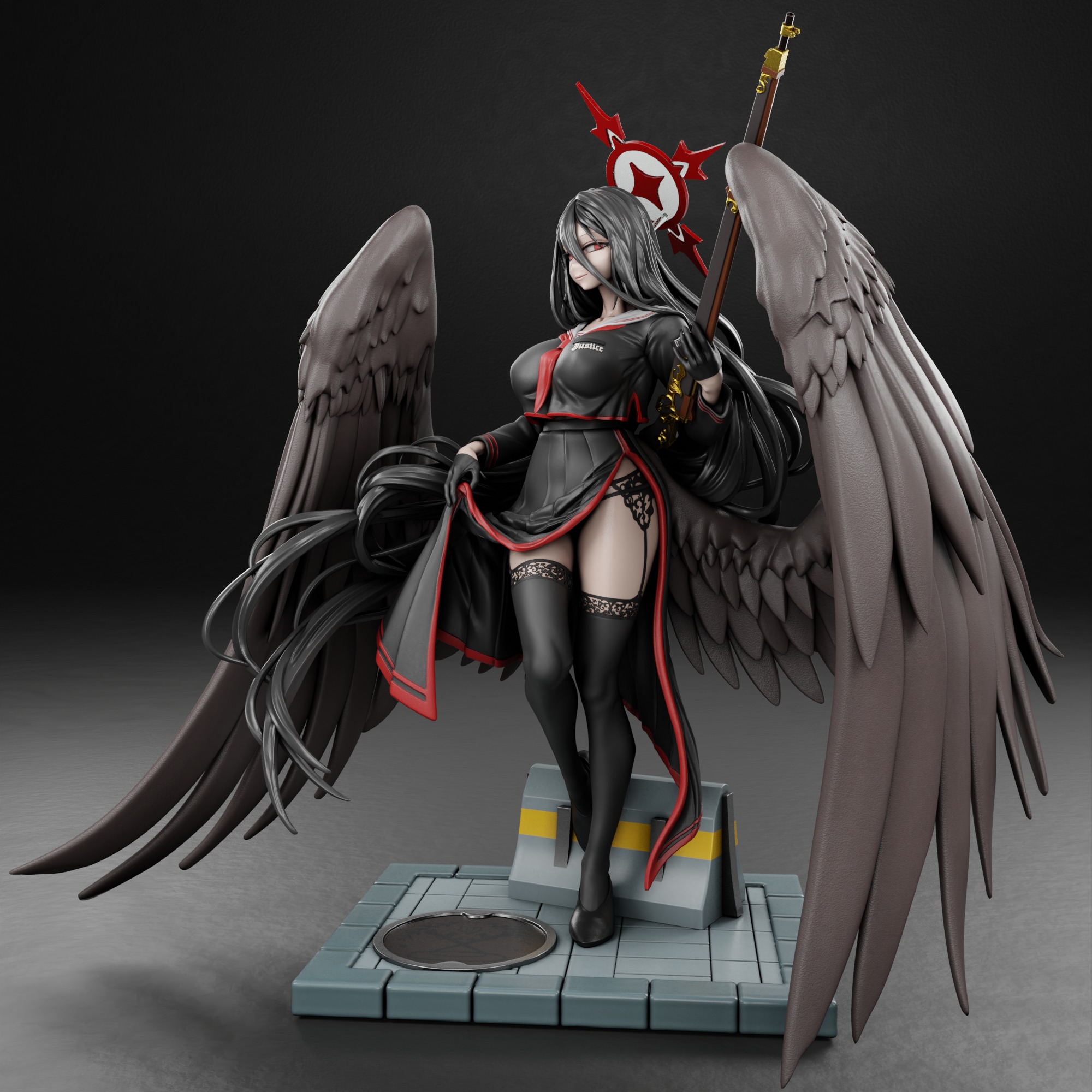 Hanekawa Hasumi - Blue Archive 3D print model_1