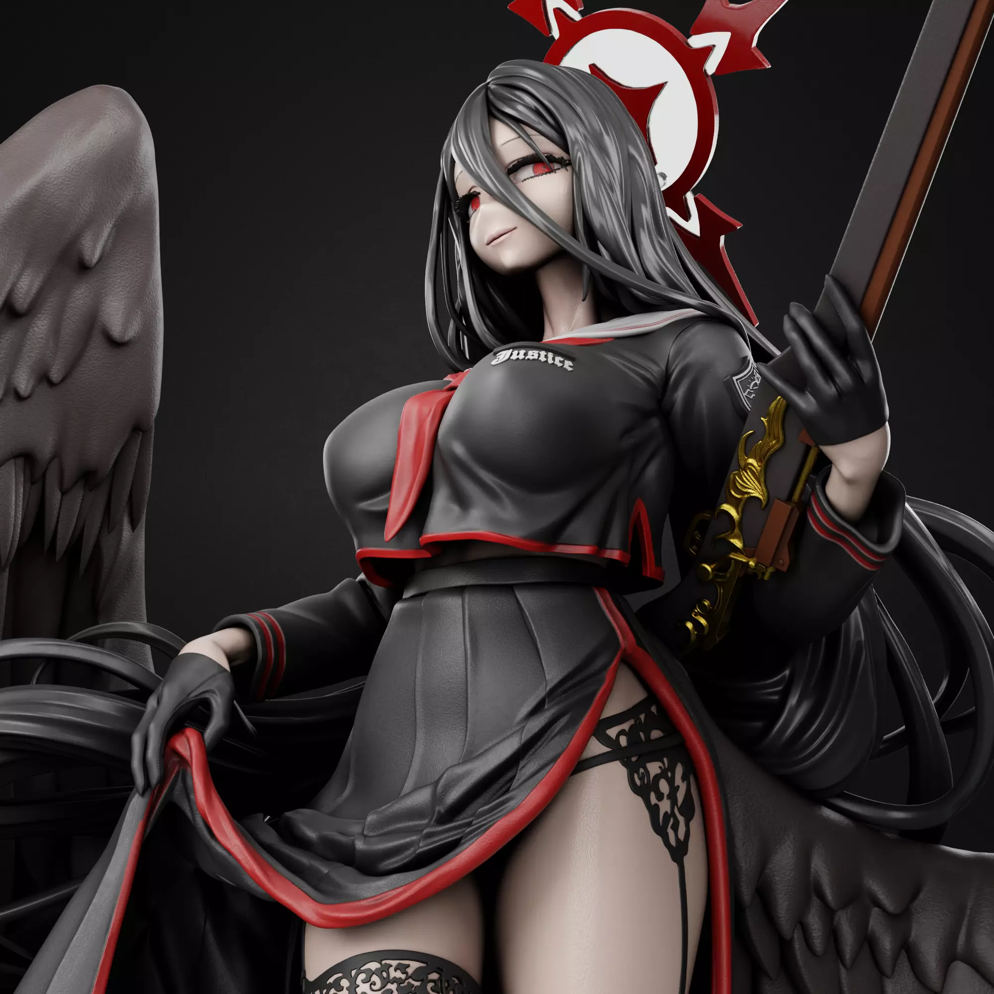 Hanekawa Hasumi - Blue Archive 3D print model_0