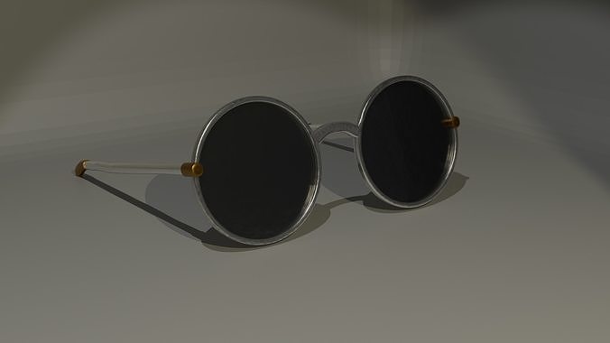 Round Sunglasses 3D model