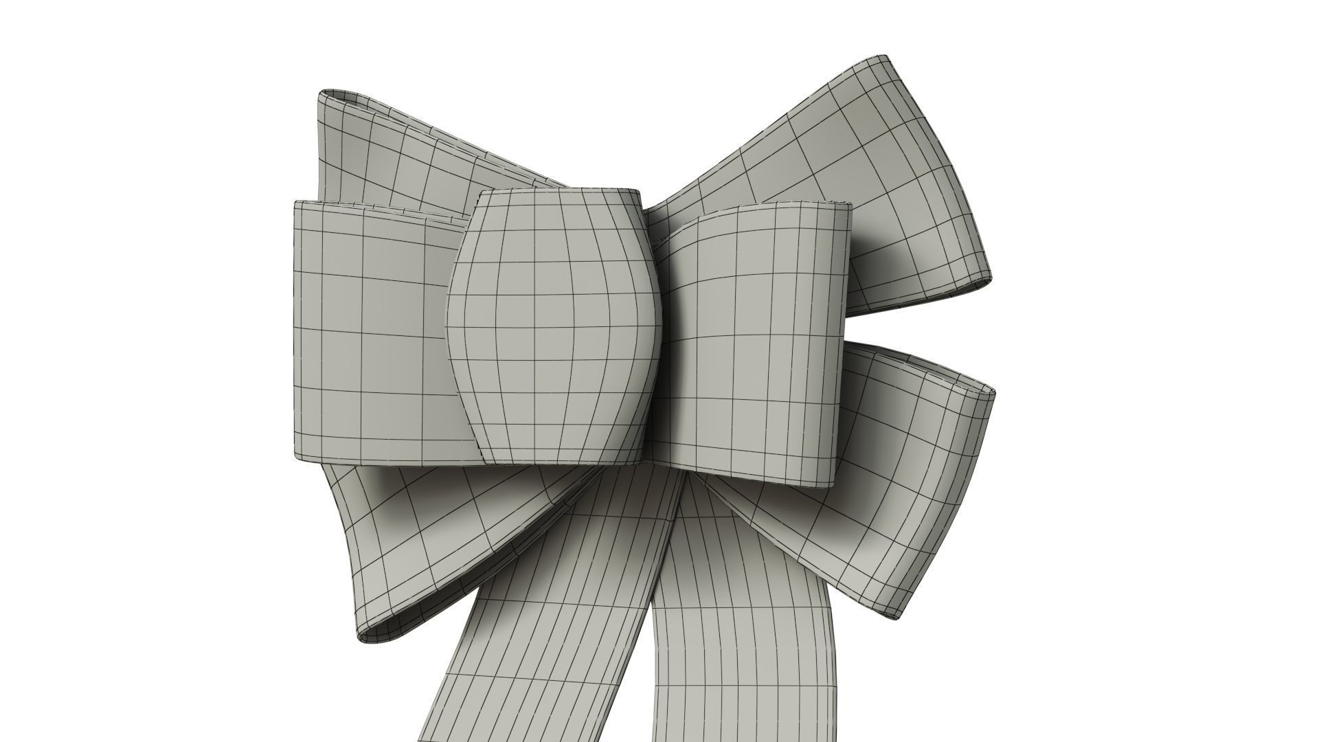 Christmas Bow Ribbon 24 Low-poly 3D model_12