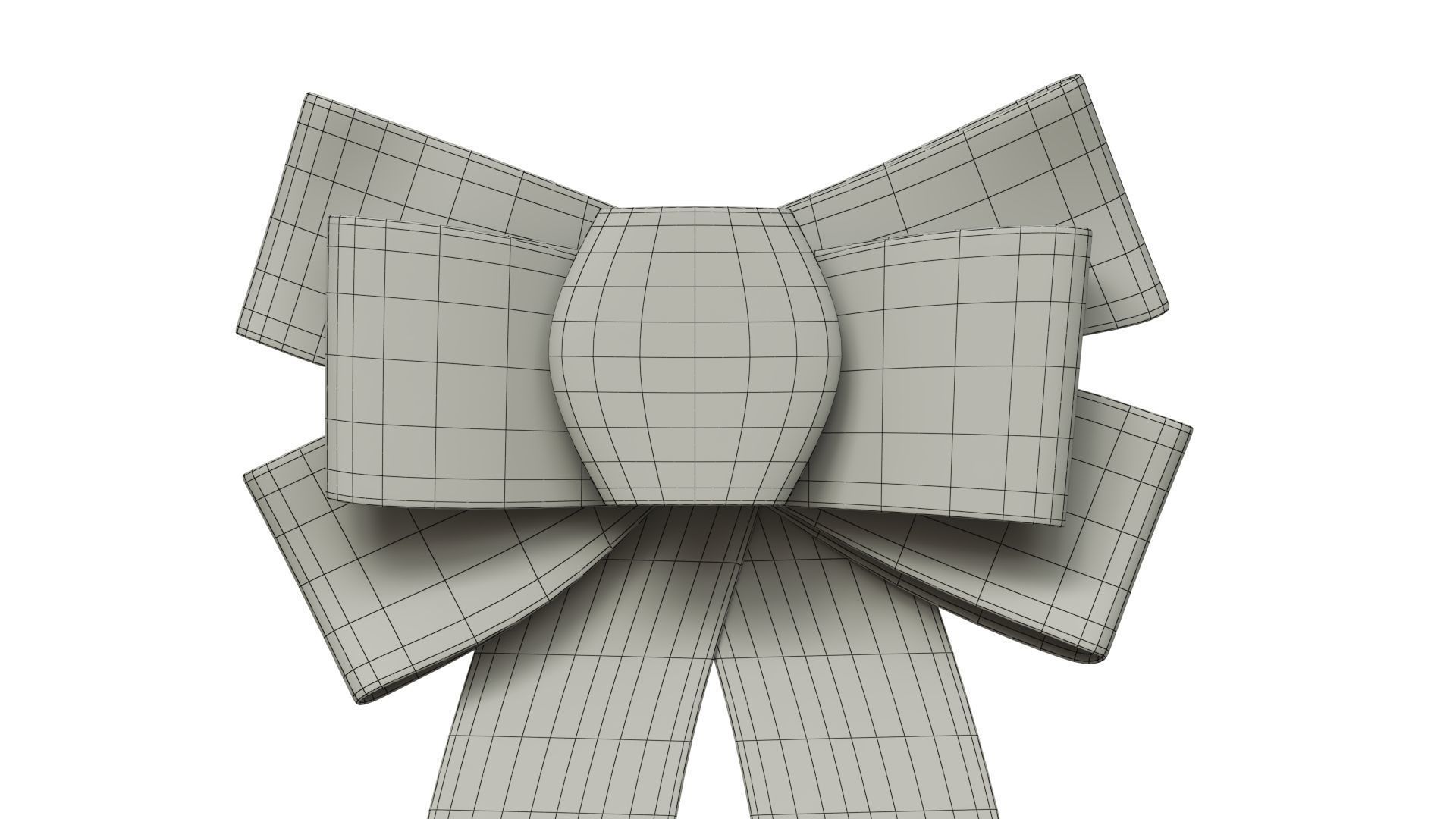 Christmas Bow Ribbon 24 Low-poly 3D model_8