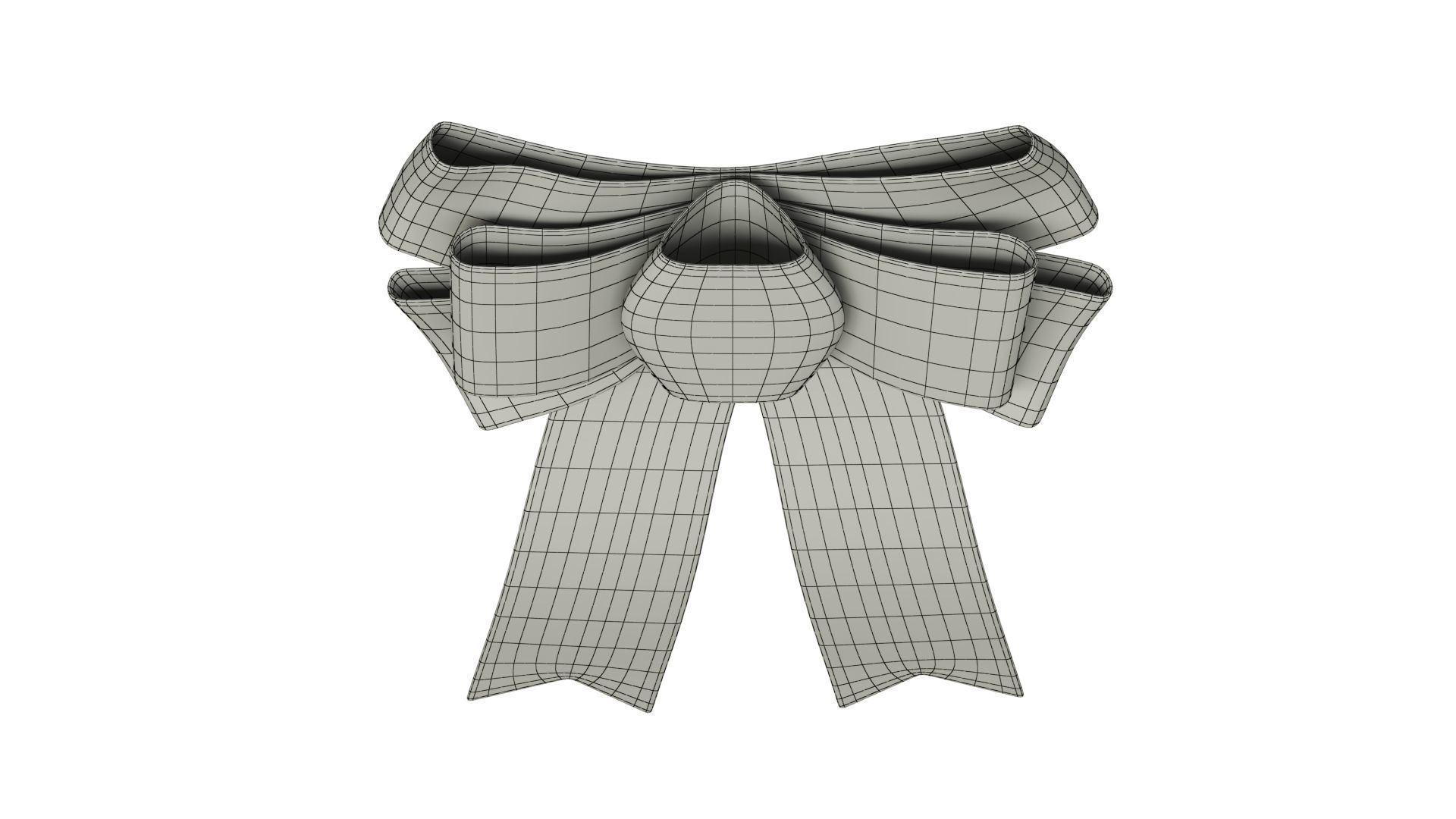Christmas Bow Ribbon 24 Low-poly 3D model_13