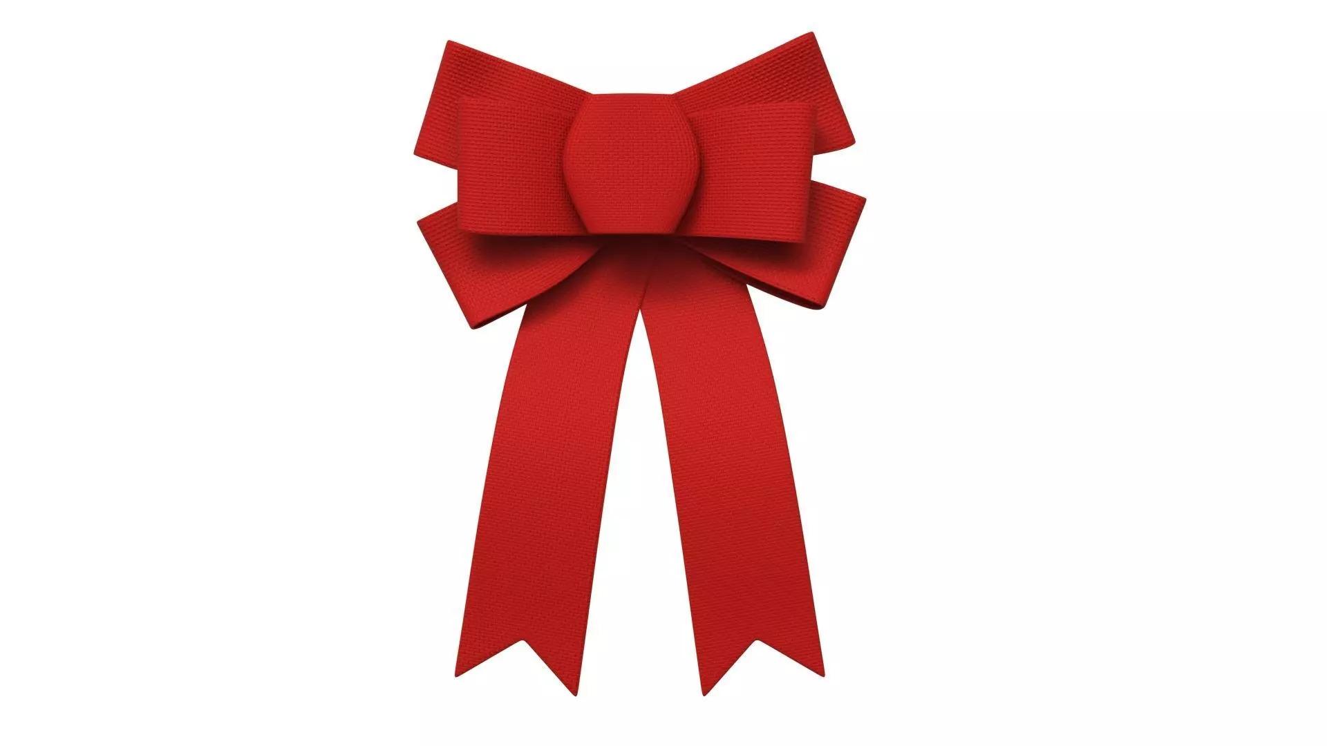 Christmas Bow Ribbon 24 Low-poly 3D model_0